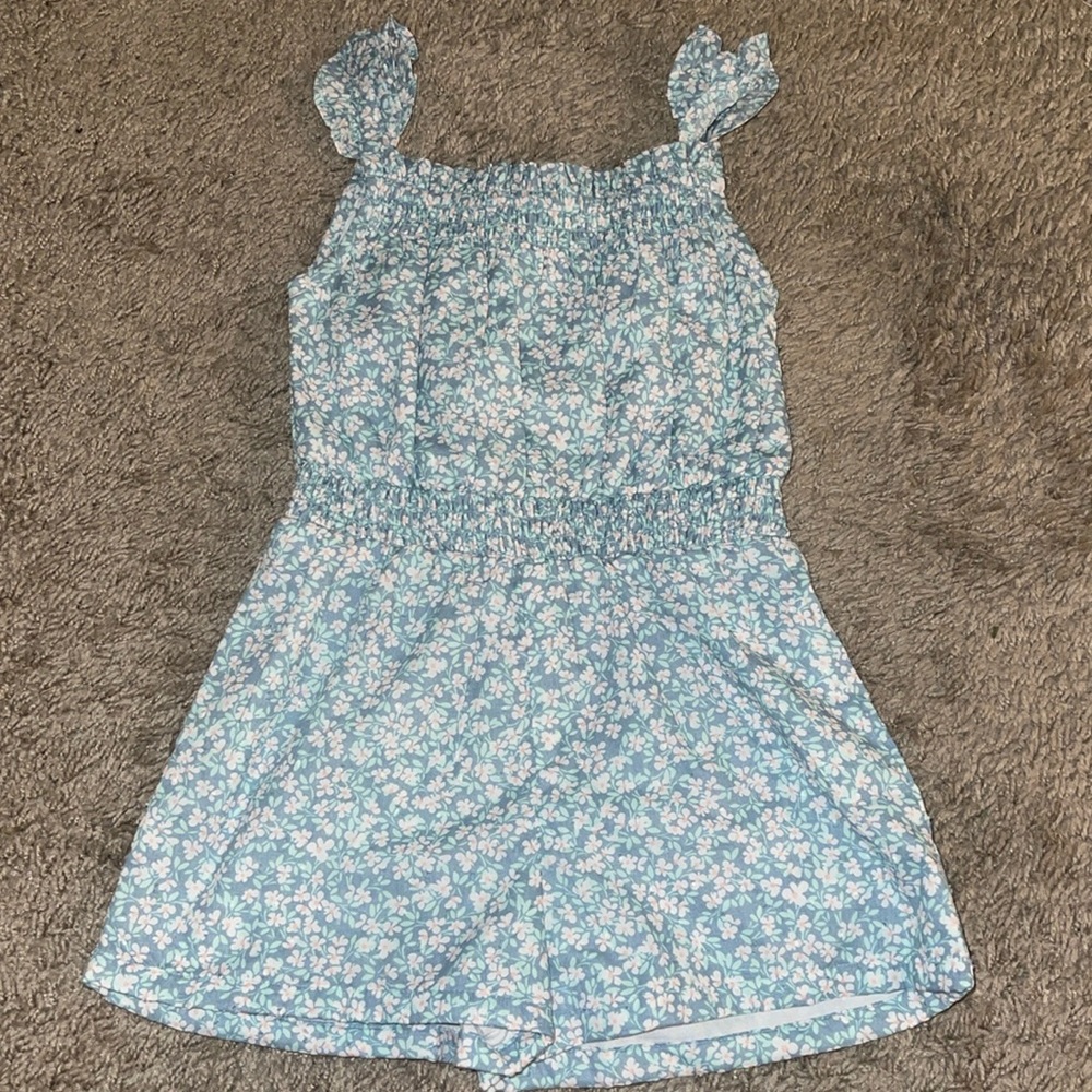 Boutique girls floral romper